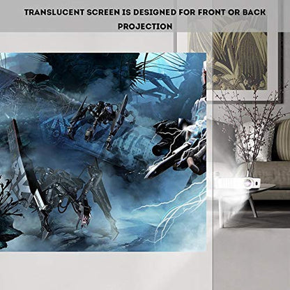 Portable 16:9 Projection Screen 60-120 Inch White Synthetic Polyester Fabric Projector Curtain Foldable, Anti-Reflective(60inch) - color: 60inch