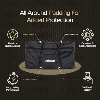Headliner Padded Carrying Bag for Indio DJ Booth - Premium Carry on Bag with Large Outside Pockets, Padded Protection, and Lightweight Design - Safeguard Your DJ Equipment on the Go - style: Premium Carrying Bag