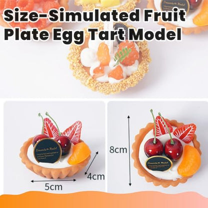 6Pcs Artificial Simulation Fake Cake Cupcakes Model, 3 inch Fake Pie Pastries Muffins Desserts, Realistic Faux Cake Food Props Fits for Photography Kitchen Home Wedding Display Bakery Party Decoration