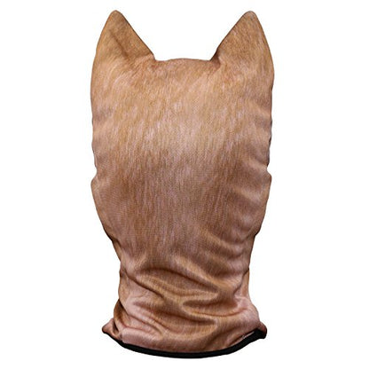 WTACTFUL 3D Animal Ears Balaclava, Breathable Face Mask for Halloween | Stand-Up Ears, Windproof Dustproof, Quick-Dry, No Fade Print, Soft, for Music Festivals Raves Ski Snowboard Moto Party - color: Shiba Inu Meb-03