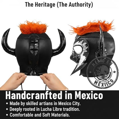 Artisans Bazaar Mexican Custume Wear Masks Luchador Mexicano Wrestling Masks Foamy Material for Men & Women Lucha Libre Adult - style: Psicosis Negro