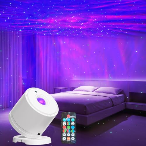 Galaxy Projector for Bedroom, Star Projector with Remote & Timer - color: Classic White