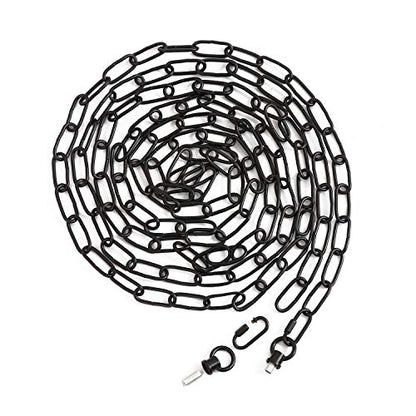 15ft Heavy Duty Chain for Light Fixture, Pendant Light Extra Chain Permits Installation of Chain-Hung Fixtures on High Ceilings with Max Fixture Weight of 65 Pounds, Black, L0460 - color: Black 15 Ft Chain