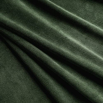 Benedeco Olive Green Velvet Blackout Curtains 52x84, 2 Panels | Elegant Room Darkening Thermal Insulated Noise Reducing Velvet Drapes with Back Tab and Rod Pocket for Living Room, Bedroom - color: Olive Green, size: 52"W x 96"L (Pack of 2)