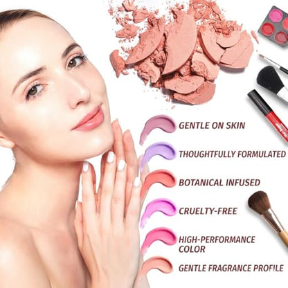 Hot Sugar All In One Makeup Set for Teenager Girls, Pink Heart | Full makeup kit for beginners includes eyeshadow palette, blush, lip gloss, lipstick, lip & eye pencils, brush, mirror. - color: Pink Heart