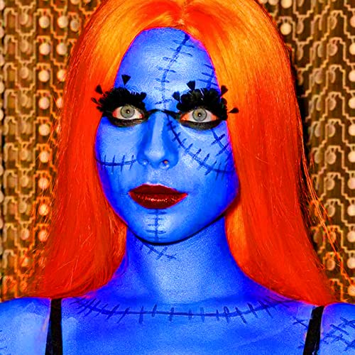 MEICOLY Cream Royal Blue Face Body Paint,2.37Oz Large Tube Water Based Full Body Paint for Adult and Kid,Single Tube Dark Blue Face Paint for Smurf Mystique Cosplay Avatar Makeup,Halloween SFX Makeup - color: Blue