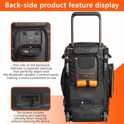 Protective Cover for JBLS PartysBoxs 520, Mar-Shall Bromley 450/750 Case, Series Speaker Double-Layer Shield Portable Carry Tote Bag Backpack, Scratch-Resistant, Dust Proof Shell