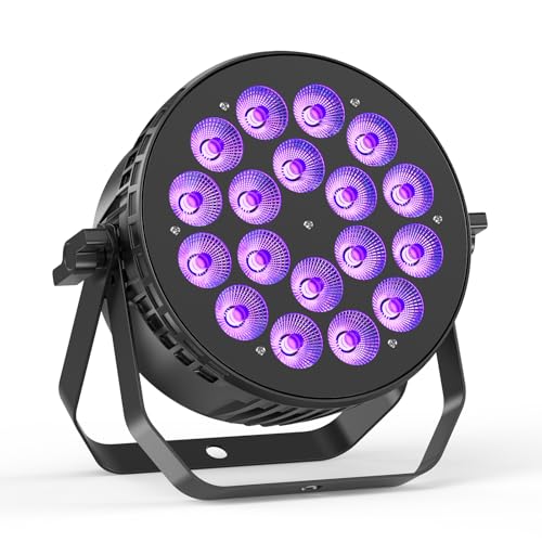 180 W Stage Par Lights, RGBW 4-in-1 LED Par Can Light with DMX512 Sound Activated Controlled Aluminum Uplights, Stage Lights for Parties Wedding Festival Events Church - size: 1 Pack