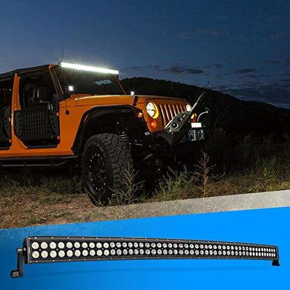 Nilight - 71015C-A 50Inch 288W Curved LED Work Light Driving Fog Lamp LED Light Bar Offroad Lighting for SUV UTE ATV Truck 4x4 Boat, 2 years Warranty - size: 50Inch Curved Light Bar