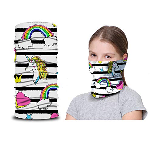 ARMORAY Face Mask, Head Wrap, Neck Gaiter, Headband - color: Magical Unicorn