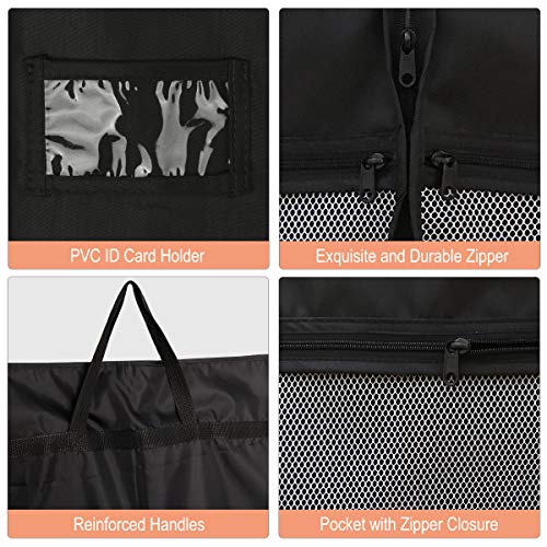 51" Garment Bags with Zipper Pocket for Dance Costume,Wedding Gown,Suit,Furs,Garment Bags for Travel and Storage(Pack of 2,Black) - color: Black