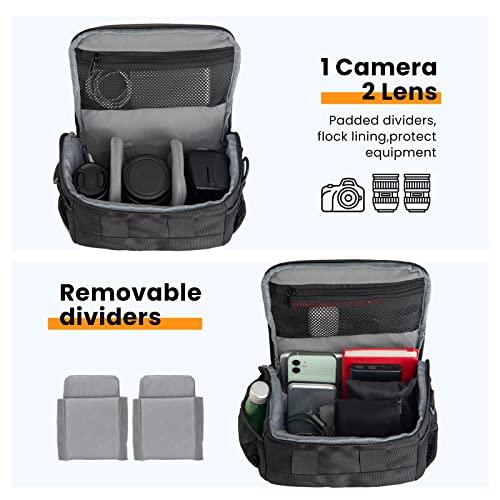 TARION Compact Camera Sling Messenger Bag for DSLR Mirrorless 4L TSB-S | Tripod Holder, Padded Shoulder Strap, Fits 1 Camera and 2 Lenses, for Street Photography Urban Travel - size: TSB-S (4 Liters)