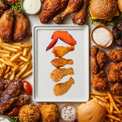 5 Pcs Simulated Chicken Legs Wings Fake Food Model Lifelike Fake Fried Chicken Kitchen Home Party Decoration Display Photography Props (Chicken Leg and Wings) - color: Chicken Leg and Wings