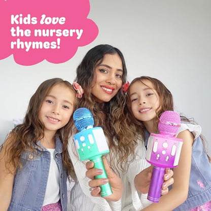 Move2Play, Kids Karaoke Microphone | Includes Pre-Loaded Songs & Bluetooth | Kids Birthday Party Gift | Toy for All Ages 2, 3, 4, 5, 6+ Year Old Girls, Boys & Toddlers - color: Purple