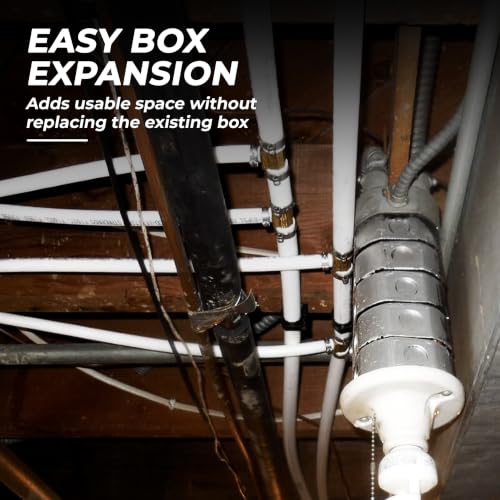 OHLECTRIC 4" Square Steel Work Box Extension Rings (4 Pack)| 1-1/2" Deep Box Ring with 1/2” & 3/4” Knockouts, Fire Rated | Ideal for Lighting Fixtures, Switches and Receptacles - size: 1/2" & 3/4" KO Extension Ring