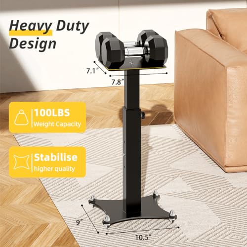 Adjustable Bookshelf Speaker Stands Pair, 20-27.5 Inch All-Metal Heavy Duty Holds 100lbs Universal for Surround Sound with Cable Management