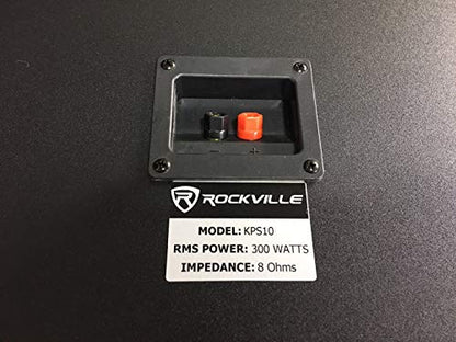Rockville KPS10 10" 3-Way Karaoke Speaker Pair Bundle with RVSS2 Stands