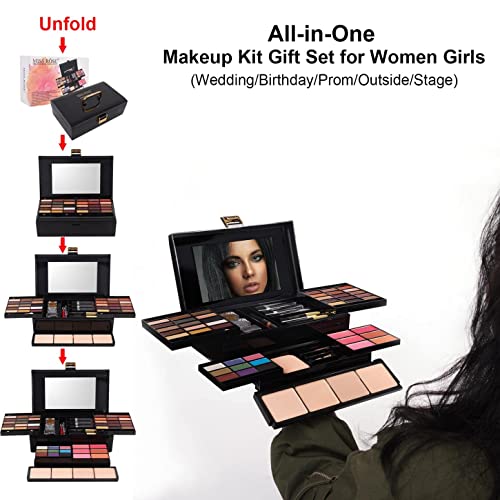 coliusa 58 Color Professional Makeup pallet, Makeup Kit for Women Full Kit,All In One Makeup Set,Makeup Gift Set for Women&Girls&Teen (331N) - color: 331N