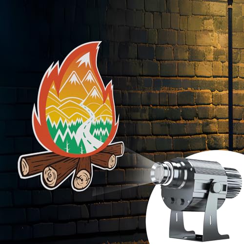 90W GOBO Logo Projector for Business, IP67 Waterproof | Custom GOBO Display, Remote Control, IP67 Waterproof, Rust Resistant Housing, Stores, Hotels & Events