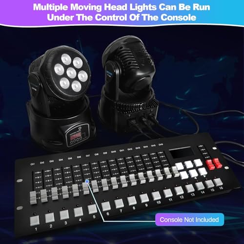 Betopper 7x8W Moving Head DJ Lights,RGBW Stage Lighting-4 Packs | 7x8W RGBW LEDs, DMX512/Auto/Sound/Master-Slave, Mini Moving Head Light For Stage, Party, Club, Wedding Event, Festival, Disco
