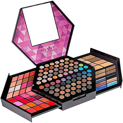 SHANY Haute Honey Makeup Set - All-in-One Makeup Kit with 80 Eyeshadows, 32 Lip Colors, 6 Gel Eyeliners, 4 Face Powders, 4 Blushes, and 4 Eyebrow Powders - color: HAUTE HONEY