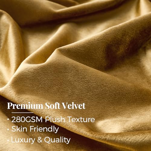 Gold Velvet Pinch Pleated Curtains: Luxury Living Room 108 Inches Long 2 Panels Set Darkening Thermal Insulated Drapes with Hooks- Elegant Soundproof Noise Reducing Back Tab Window Curtain for Bedroom - color: Pinch Pleated | Gold, size: 40"W x 108"L (Pac