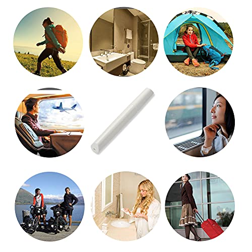 Portable Travel Toothbrush Case, Lipstick–like Plastic Toothbrush Holder Toothbrush Case Breathable Design with Air Hole More Hygienic Toothbrush Tube for Home Daily Travelling (White) - color: White
