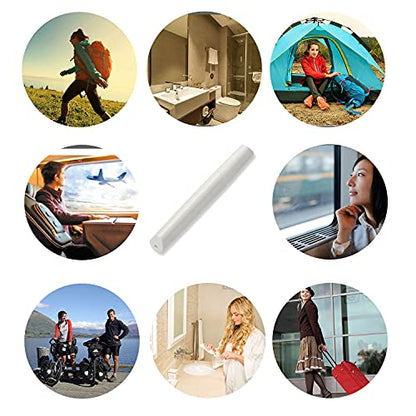 Portable Travel Toothbrush Case, Lipstick–like Plastic Toothbrush Holder Toothbrush Case Breathable Design with Air Hole More Hygienic Toothbrush Tube for Home Daily Travelling (White) - color: White