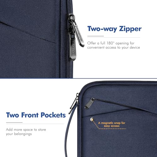 MoKo 13-14 Inch Laptop Sleeve Bag Padded Protective Carry Case with Handle | Fits Mac Neo 13-inch A18 Pro, Mac Pro 14-inch M5/M4/M3/M2/M1 and Air 13-inch M5/M4/M3/M2/M1, Indigo - color: Indigo, size: 13-14 inch