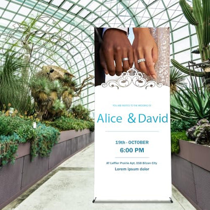 X Banner Stand Adjustable Fits Any Banner Size Width 23" to 32" and Height 63" to 78" with Portable Canvas Bag Ideal for Trade Shows, Advertising,Store Sign, Retail Display Hardware Only (1 Pack) - size: 1 Pack