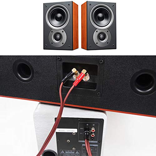 Yuchenfeng 1/4" Gold-Plated TS Mono Plug to Bare Wire Speaker Cable - 6.35mm Male Mono Adapter Replacement Open End for Guitar, Mic & DJ Gear | Hi-Fi Audio (6.5FT) - size: 6.5FT 1PCS