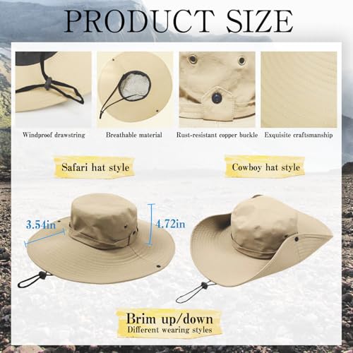 3 Pcs Women Safari Costume Sun Bucket Hat Leopard Scarf Binoculars, Outdoor Adventure Accessories for Themed Party Cosplay