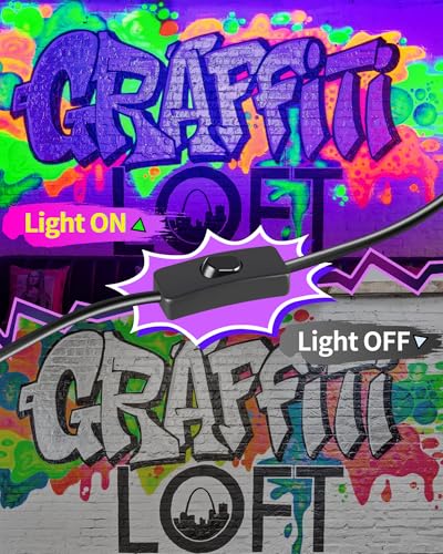 45W Black Light Bar with 6ft Cord+Switch, for Neon Glow Party Halloween | LED Blacklight Fixtures 385-400nm, Light Up 25x25ft Area for Body Paint Fluorescent Tapestry Poster Classroom Bedroom, 1Pack - size: 45W-1Pack