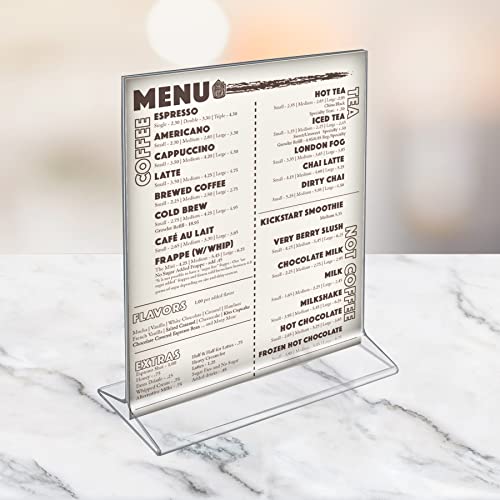 Azar 142715 8-1/2-Inch W by 11-Inch H Top-Load Acrylic Sign Holder, 10-Piece Set - size: 8.5 in W x 11in H Vertical