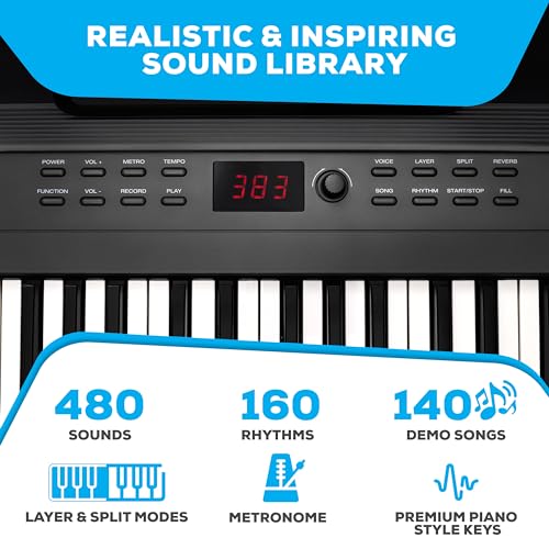 Alesis Recital Play 88-Key Piano Keyboard Bundle | Portable, 480 Voices, Split/Layer Modes, Includes Lessons, Stand, Sustain Pedal, Headphones, Carry Bag, for Beginners - size: 88 keys + accessories, style: Recital Play w/ Accessories