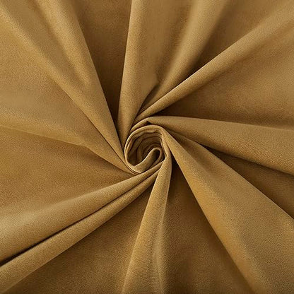 Sun Zero Hampshire Velvet Noise Reducing Thermal Extreme 100% Total Blackout Back Tab/Rod Pocket Curtain Panel, Gold, 50" W x 108" L (1 Panel) - color: Gold, size: 50"W x 108"L (Pack of 1)