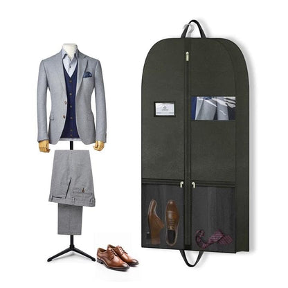 Travel Garment Suit Bag 43" for Hanging Clothes Storage for Men Suits Shirt | Suit bags with pockets and handles,gusseted garment bag for Men Suits Shirt Tuxedo Dresses Coats,Suit Cover Bags with Zipper - size: 43" 1PK