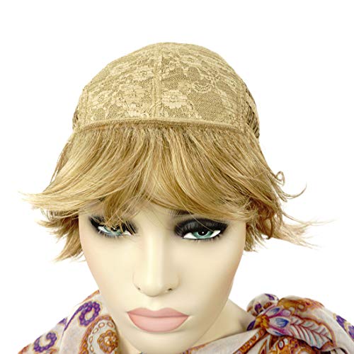Lydell Short Layered Shaggy Full Synthetic Wigs (Light Stawberry Blonde) - color: 19 Light Stawberry Blonde