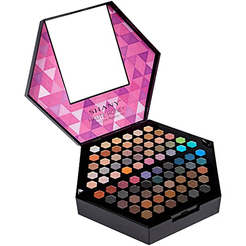 SHANY Haute Honey Makeup Set - All-in-One Makeup Kit with 80 Eyeshadows, 32 Lip Colors, 6 Gel Eyeliners, 4 Face Powders, 4 Blushes, and 4 Eyebrow Powders - color: HAUTE HONEY