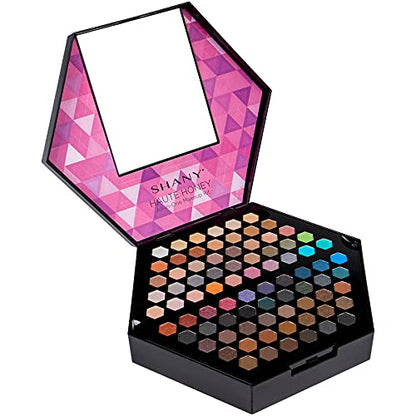 SHANY Haute Honey Makeup Set - All-in-One Makeup Kit with 80 Eyeshadows, 32 Lip Colors, 6 Gel Eyeliners, 4 Face Powders, 4 Blushes, and 4 Eyebrow Powders - color: HAUTE HONEY