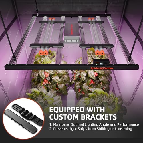 Spider Farmer SUPP-UV30 & IR16 LED Grow Light Bars Set 23.6" (4-Bar) | 365-370nm UV & 730-745nm IR Supplemental Light for Indoor Plants, Grow Tents - size: UVR3016