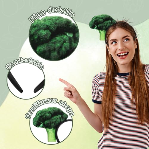 FOMIYES Hair Accessories Vegetable Headband Hair Bands Tie Tiara Vegetables Head Band Cute Headbands Cosplay Spa s Adult Accessories Broccoli Women's Fabric