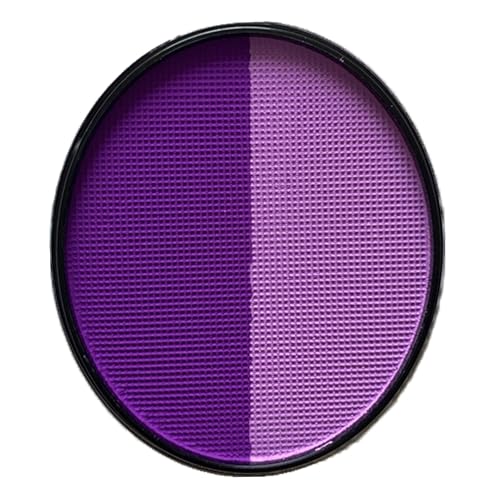 Purple Face Body Paint (30gm), Water Activated Face Paint Kit Safe, Safe Face Painting for Halloween Widowmaker Mermaid Ursula Cosplay Costume SFX Makeup (Light Purple + Purple) - color: 1 Split Cake Light Purple + Purple