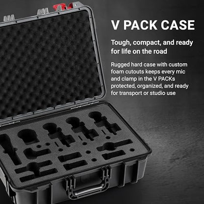 SE ELECTRONICS V Pack Venue Standard Drum Mic Kit for Toms, Snares & Bass Drums - Includes 1 V Kick, 2 V Beats, 2 V Clamps, 1 V7 X Instrument Microphone & More - color: V Pack Venue Standard
