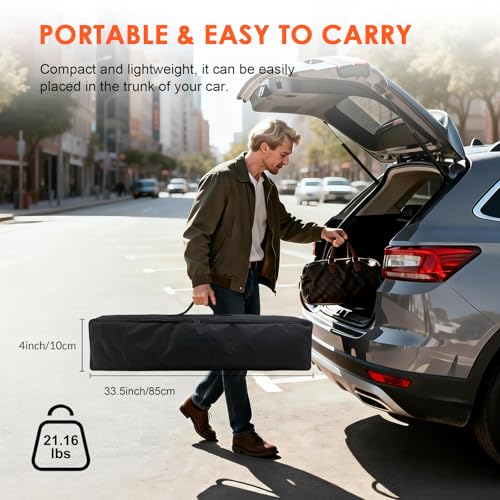 Outdoor Projector Screen with Stand, 200 inch Indoor Movie Screen 16:9 4K Rear Front Portable Projection Screen, Quick Setup Foldable Travel Home Theater Screen with Carry Bag for Backyard Camping - size: 200 inch-ZJ