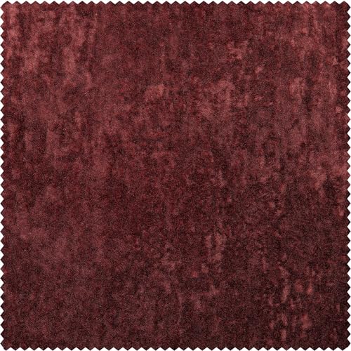 HPD Half Price Drapes Lush Crush Velvet Curtains - Room Darkening Curtain 84 Inches Long for Bedroom & Living Room, Luxury Look, Rod Pocket Design, (1 Panel), 50W x 84L, Ruby Red - color: Ruby Red, size: 50"W x 84"L (Pack of 1)