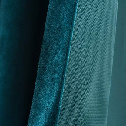 Roslynwood Velvet Peacock Blue Curtain 63 inches Long - Curtains Block Light Rod Pocket Thermal Insulated Window Drapes Set for Living Room/Bedroom/Dining Room,W52 x L63, 2 Panels - color: Peacock Blue, size: 52"W x 63"L (Pack of 2)