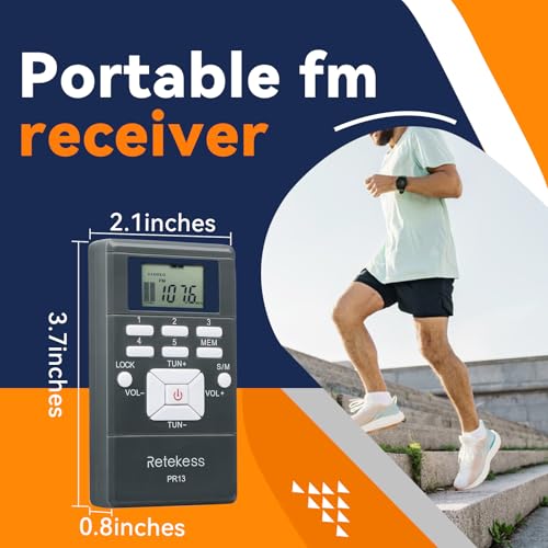 Retekess TR503 Tour Guide Headsets Bundle with PR13 FM Radio Receiver, 2 x AAA Batteries, Portable FM Receiver, Translation Equipment for Church, Meeting(2 Transmitter 30 Receivers)