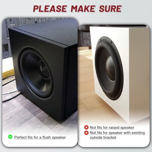 8 Inches Speaker Grill Cover: Metal Round Hole Subwoofer Grill Cover Protector, Car Audio Speaker Grill Cover(Pack of 2)