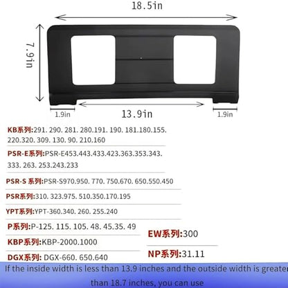 Music Stand For Sheet Music. Compatible with Yamaha PSR/YPT/KB/P/DGX Series Keyboard Music Score Stand, Keyboard Sheet Music Stand with 4 Music Book Clip 1 Sheet Music Folder | 4 Music Book Clip 1 Sheet Music Folder